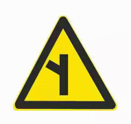 交叉路口-警告标志