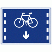 非机动车车道-指示标志