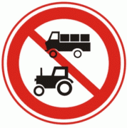 禁止某两种车驶入-禁令标志