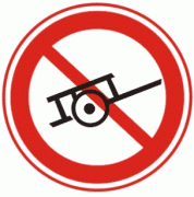 禁止人力车进入-禁令标志