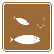 钓鱼-旅游区标志