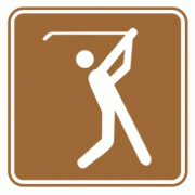 高尔夫球-旅游区标志