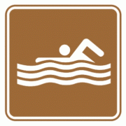 游泳-旅游区标志