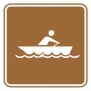 划船-旅游区标志