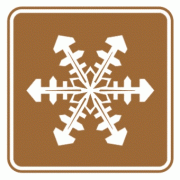冬季浏览区-旅游区标志