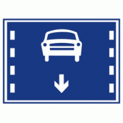 机动车车道-指示标志
